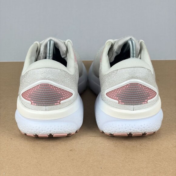 Brooks Ghost 16 Athletic Running Shoes Womens 9 Off White Pink Low Top Lace Up - Picture 4 of 10